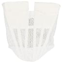  Dion Lee Lace Pocket Corset Top in White Viscose - Autre Marque