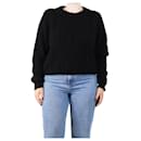 Black cashmere cable-knit jumper - size M - Autre Marque