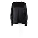 Raey Black satin blouse - size UK 12 - Autre Marque