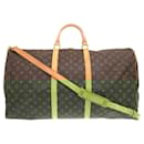 Louis Vuitton Monogram Keepall Bandouliere 60 Boston Bag