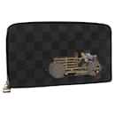 LOUIS VUITTON Damier Graphite Zippy Organizer Long Wallet N63002 Auth 134904 - Louis Vuitton