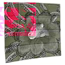 90 cm silk scarf "Baobab Cat" by Ardmore Artists - Hermès