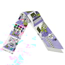 Hermès Blue La Maison des Carres Silk Twilly Scarf