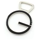 Gucci Metal Enamel G Mark Bottle Opener Silver Black Ivory Bottle Opener