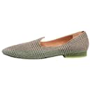 Brown tweed check flat shoes - size EU 42 - Autre Marque