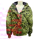 IENKI IENKI Tan / Brown / Black Dunlope Leopard Print Down Puffer Jacket - Autre Marque
