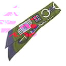 Écharpe en soie CARRE EN BOUCLES d'Hermès