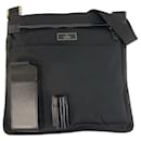 Gucci Nylon/Leather Messenger Bag Black