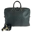 Gucci Leather Guccissima 2way Business Shoulder Bag