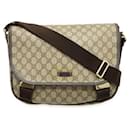 Gucci GG Supreme Messenger Bag Beige/Dark Brown