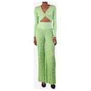 Green top and trousers set - size UK 6 - Autre Marque