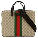 Gucci Beige GG Supreme Briefcase