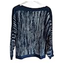 Unisex Striped Marine Boat Neck T. 5 or L Adolfo Dominguez - New - Autre Marque