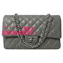 NEW CHANEL A01112 TIMELESS MEDIUM SMOOTH LEATHER PINK HANDBAG - Chanel