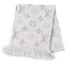 Louis Vuitton Esharp Logomania Monogram Wool Silk Scarf