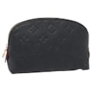 LOUIS VUITTON Monogram Empreinte Pochette Cosmetic PM Navy M69413 LV Auth 130721 - Louis Vuitton