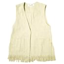 sara mallika FRINGE GILET Cotton Gilet - Autre Marque