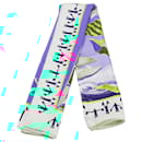 Hermès Blue En Course Silk Scarf