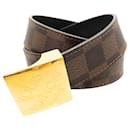 Louis Vuitton Ceinture Carré Damier Ebene Belt