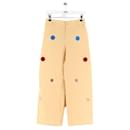 Yellow wide linen pants - Autre Marque