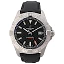 Breitling Avenger A17328 6752184 SS & Leather AT Black Dial Watch