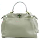 Fendi Peekaboo Mini Leather 2Way Handbag in Pink