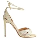 Golden leather heels - Aquazzura