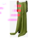 Red silk maxi skirt - size UK 8 - Autre Marque