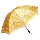 Guarda-chuva dobrável em poliéster com estampa floral Versace