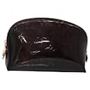 LOUIS VUITTON Monogram Vernis Pochette Cosmetic PM Amarante M91495 Auth 140856 - Louis Vuitton