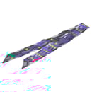 Hermès Pink Brandebourgs Silk Twilly Scarf