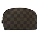 LOUIS VUITTON Damier Ebene Pochette Cosmetic PM Pouch N47516 LV Auth BA5580 - Louis Vuitton