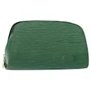 NECESSAIRE COSMÉTICO Epi Dauphine PM Verde M48444 LV Auth sw1427 - Louis Vuitton