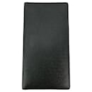 LOUIS VUITTON Taiga Brazza Long Bifold Dark Blue Leather Wallet - Louis Vuitton
