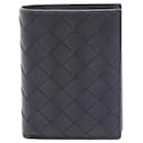 Bottega Veneta Leather Intrecciato Wallet Black