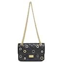 Bolsa de ombro de couro de bezerro AS0874 da Chanel