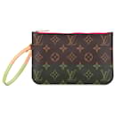 Louis Vuitton Brown Monogram Neverfull Pouch