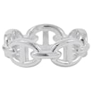 Bague Enchaînée Chaine d'Ancre en Argent Sterling Hermès