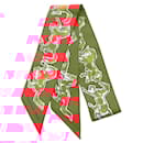 Hermès Hermès CHEVAUX EN LIBERTÉ Twilly Écharpe en Soie