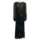 Sara Roka Black Multi Heart Motif Print Tillie Maxi Dress - Autre Marque