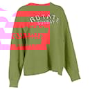  Rotate Birger Christensen Iris Logo-Print Sweater in Red Cotton - Autre Marque