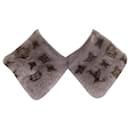 Louis Vuitton grey mink silk collar scarf