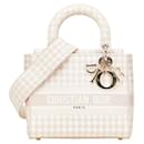 Dior Lady Dior Houndstooth Canvas 2way Bag