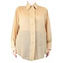Gold lurex top - size M - Autre Marque