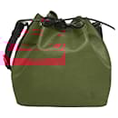 Louis Vuitton Petit Noe Handbag Two Tone Epi Leather