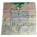 90 cm Double Face Scarf "The Twelve Leopards" HERMES - Hermès