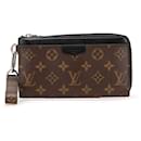 Louis Vuitton Monogram Macassar Zippy Dragonne Wallet