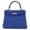 Bolsa Hermès Kelly 25 em Togo Azul Royale