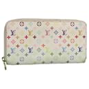 LOUIS VUITTON Monogram Multicolor Zippy Wallet Wallet White M60241 Auth 142356 - Louis Vuitton