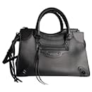 Neo Classic City Large Leather Tote Handbag Black - Balenciaga